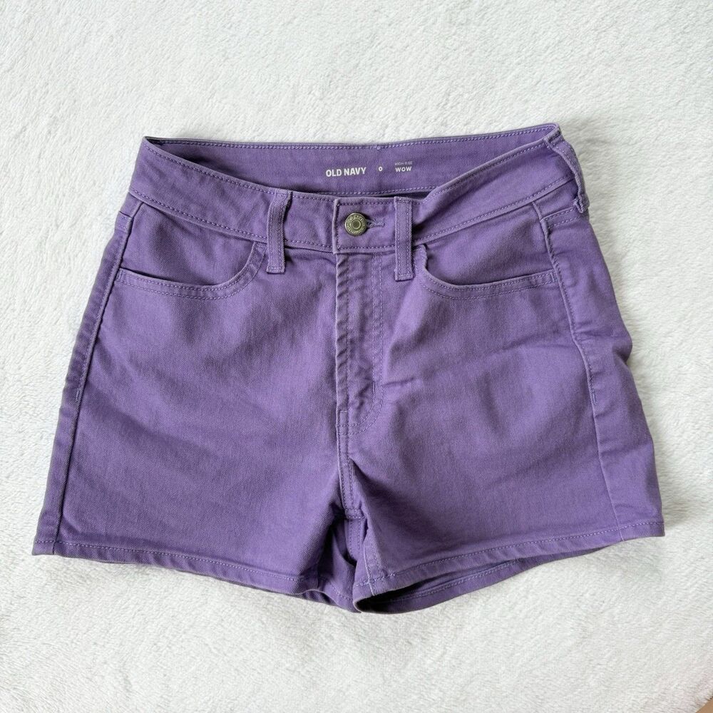 Old Navy Women's High Waist Shorts - Purple